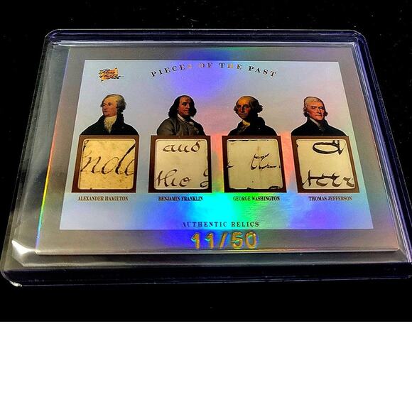 Handwriting Relics of George Washington, Jefferson, Franklin & Hamilton POTP - Picture 1 of 2